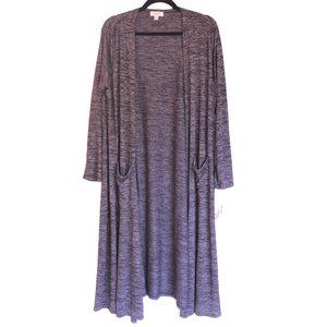 LuLaRoe Sarah Duster Cardigan Gray Sweater